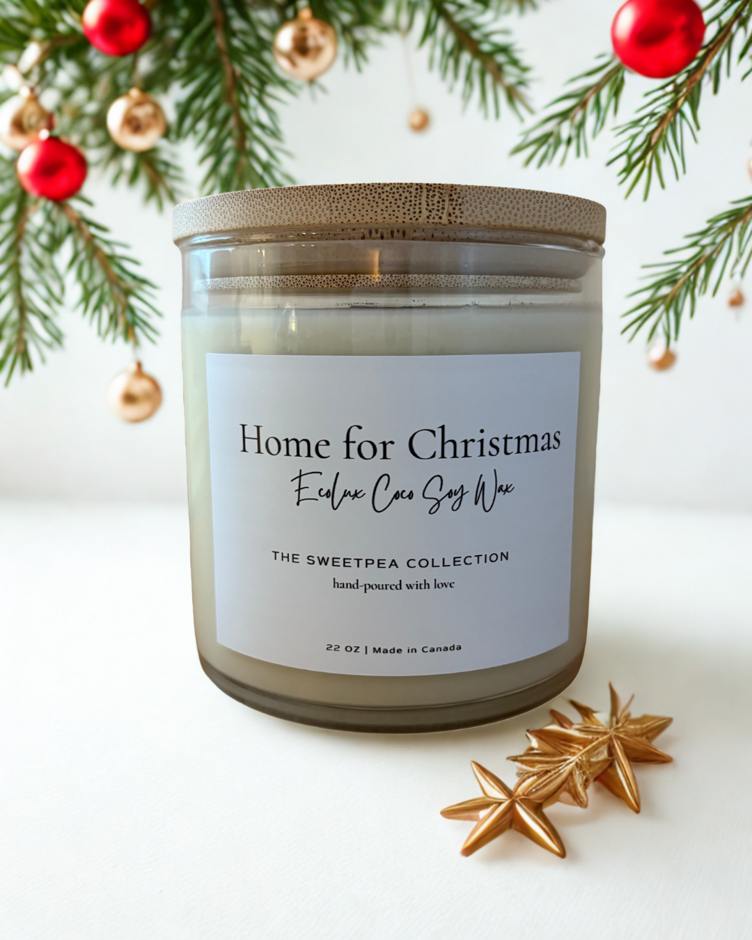 Home for Christmas EcoLux Candle - Holiday Nostalgia in a Jar
