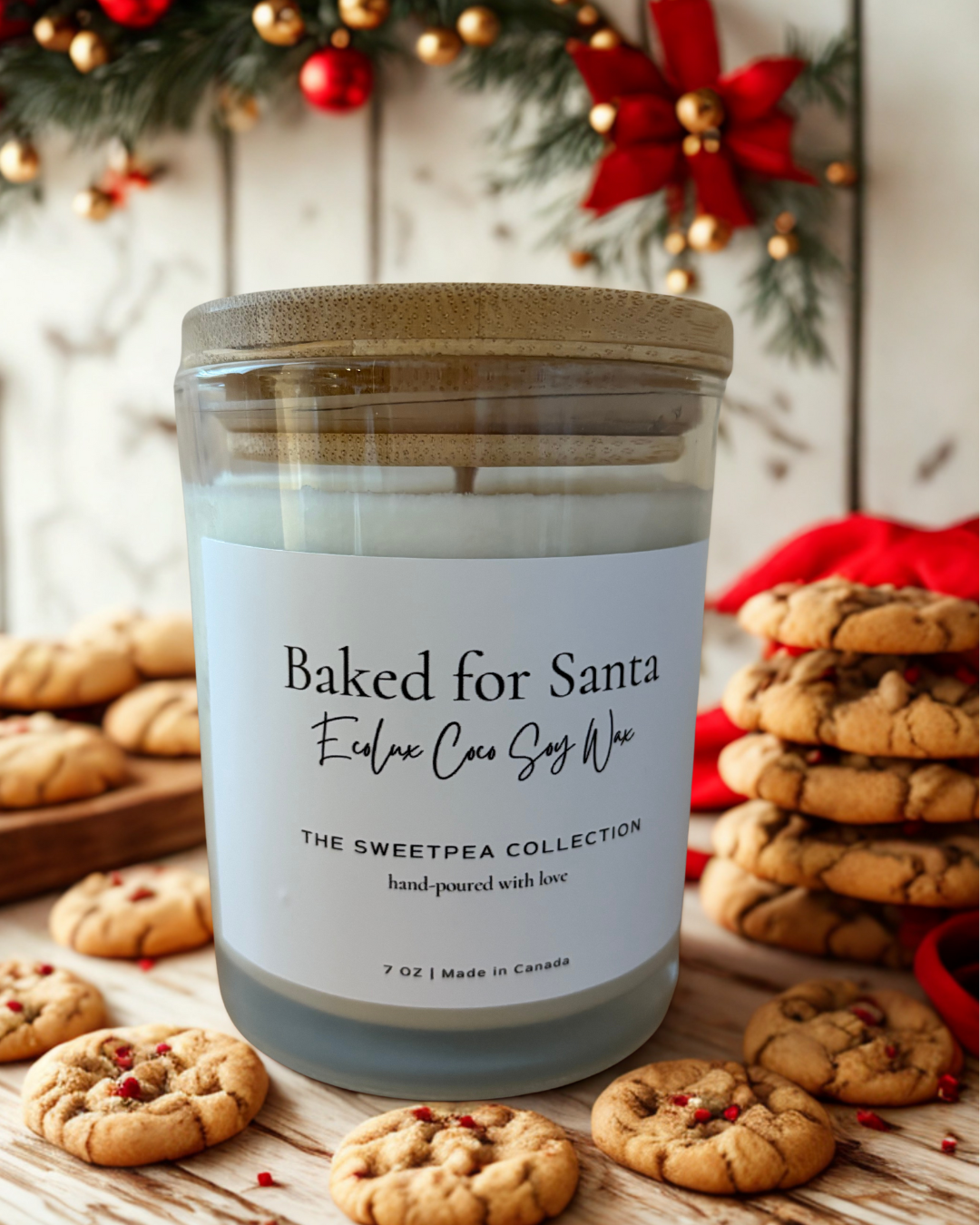 Baked for Santa EcoLux Candle – Christmas Cookie Magic in a Jar