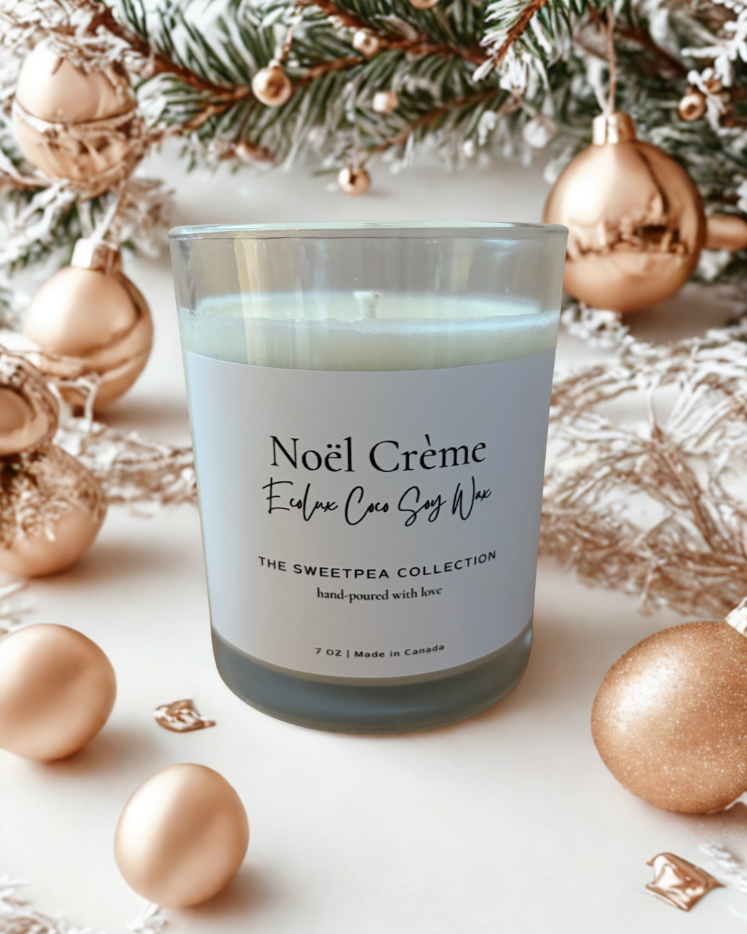 Noel Creme EcoLux Candle - Holiday Comfort in a Jar